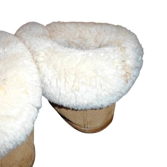 Bearpaw Sheepskin Suede Fur Comfort Booties - Picture 7 of 12